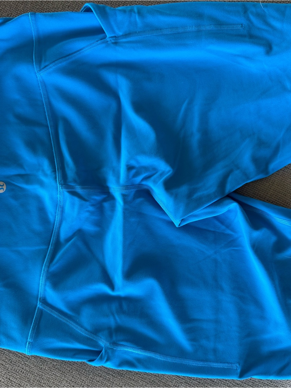 Blue Lululemon Biker shorts
